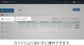 ガイドにより迷わずに操作できます